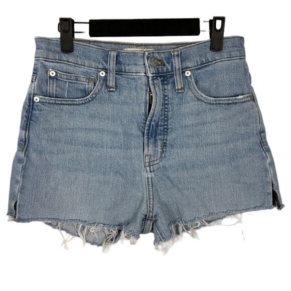 Madewell The Perfect Vintage Jean Cut Off Raw Hem Shorts Women's Size 27 - Picture 1 of 5